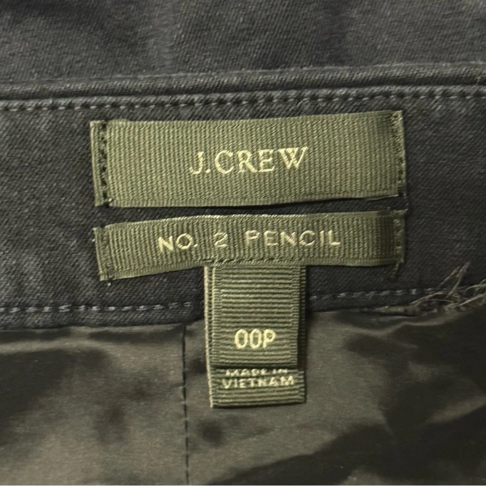 J. Crew No. 2 Pencil Skirt Navy Blue Office Work 00 Petite